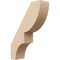 Ekena Millwork 5-inch W x 16-inch D x 22-inch H Ridgewood Rough Cedar Woodgrain TimberThane Knee Brace, Primed BRCUR05X16X22RIDRCPR - alternate 1